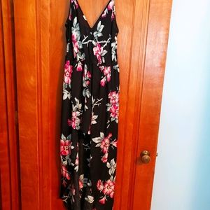 High low romper dress